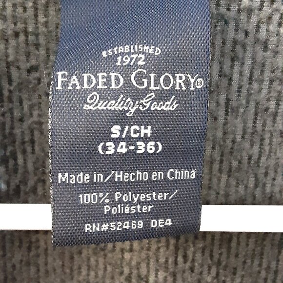 Faded Glory Top Size SMALL, Zip neck, Long Sleeve, Gray. - Picture 2 of 7